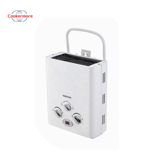 Xách tay 6L tankless gas Máy nước nóng pin-Powered sưởi ấm ngay lập tức cho cắm trại ngoài trời & hộ gia đình sử dụng đồng trao đổi nhiệt - Product Image 2