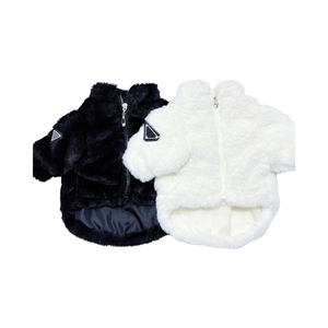 하이 칼라 코튼 친환경 모던 프린트 겨울/봄 강아지 후드티 프렌치 불독 요크셔 테리어 귀여운 2발 의류 - Product Image 4