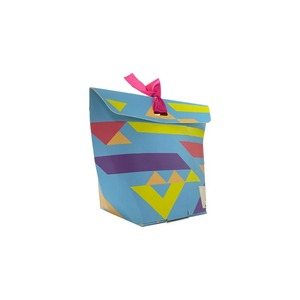<b>Christmas</b> Gift <b>Boxes</b> with Ribbon Handle Foldable Paper Treat <b>Boxes</b> for Holiday Party Favors - Product Image 3
