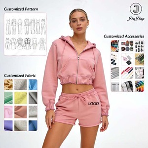 Set Felpa Riflettente Personalizzata da Donna, Tuta Sportiva in Pile Tecnico, <span class=keywords><strong>Abbigliamento</strong></span> Sportivo da Strada con Strisce Luminose - Product Image 3