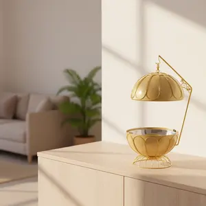 Prêt à expédier : Réchaud de buffet rond 8L en acier inoxydable pour la vente en gros, l'approvisionnement hôtelier et le maintien au frais des aliments lors de réceptions - Product Image 5