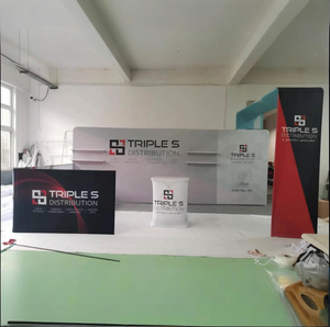 Stand Portátil de Aluminio para Ferias Comerciales <span class=keywords><strong>2x2</strong></span> con Impresión por Sublimación para Publicidad - Product Image 2