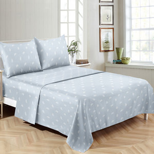 Meilleur prix recommandé pour un ensemble de literie plat en microfibre moderne certifié OEKO-TEX 1800TC avec garnissage en polyester, couleur personnalisable, vente en gros - Product Image 3