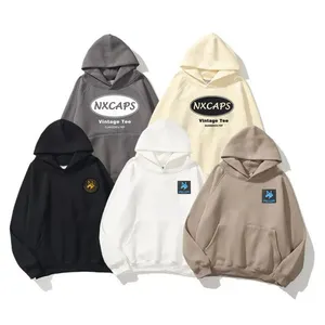 High Quality Hoodies Plus Size Private Label Hoodies Men 100% Cotton Plain Sweatshirts Embroidery Printing Logo Hoodies