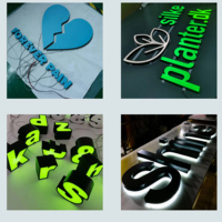 Lettres LED 3D personnalisées pour enseignes extérieures, design lumineux pour les entreprises, logo de marque pour les voitures, les hôtels, les bars et les centres commerciaux