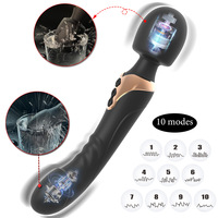 Jouets sexuels, vibrateurs, dildos avec 10 modes de vibration, jouets pour adultes, stimulation du clitoris, du point G, stimulation anale, rechargeable, étanche, vibrador