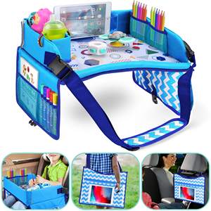 Free sample Sturdy Comfortable Carseat Table <b>Tray</b> Road Trip Lap Desk Organizer Kids Travel <b>Tray</b> for Toddler <b>Car</b> <b>Seat</b> - Product Image 1