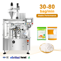 Machine d'emballage rotative pour sachets préformés Doypack à fermeture éclair en amidon de maïs, fabriquée en Chine