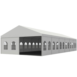Carpa Rectangular para Ferias Comerciales con Estructura de Aluminio, Tela Oxford Impermeable, Móvil, para Uso en Exposiciones - Product Image 1