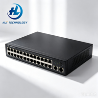 Switch Gigabit PoE+ Administrado de 24 Puertos 1300-24P-4X con 4 Uplinks SFP+ de 10G, Presupuesto de Energía de 195W, Enrutamiento Estático L3, Administración Segura