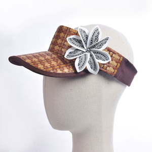 High Quality Handmade Foam Tiare Hawaiian <strong>Straw</strong> Woven HH00010 <strong>Hat</strong> for Summer Beach Island Holiday Daily Decorative Headwear - Product Image 4