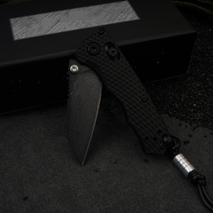 Cuchillo de bolsillo táctico BM290, hoja de acero inoxidable con punta caída, perilla para el pulgar, mango de nailon, OEM - Product Image 4