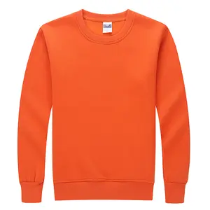 Großhandel schlicht kunden spezifisch Rundhals-Sweatshirt 100% Baumwolle Pullover übergroßes Sweatshirt Blank Vlies Unisex Herren Kapuzen-Sweatshirts