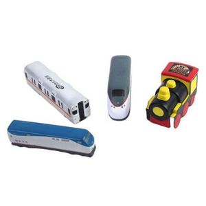 Pelota Antiestrés de PU con Diseño de Tren de Dibujos Animados, Juguete Sensorial Suave para la Oficina y el Tiempo de Juego - Product Image 1
