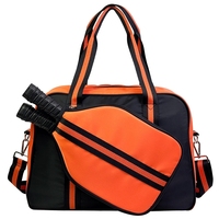 Sac de transport pour raquettes de pickleball en néoprène avec logo couleur personnalisé, capacité 30-40L pour raquettes, balles et accessoires - Utilisation adulte et enfant