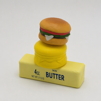Jouet anti-stress en mousse PU à remontée lente, en forme de hamburger au beurre, mignon et souple
