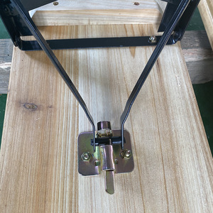 Tavolo e panca pieghevoli in legno per campeggio, picnic e birreria all'aperto - Product Image 2