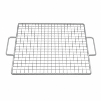 Grille de barbecue en fil de fer galvanisé, maille métallique, taille personnalisable, facile à utiliser et à nettoyer pour la cuisson au charbon de bois en extérieur