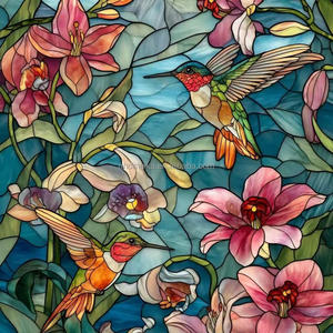 Prix de gros vitrail motif imprimé personnalisé verre coloré pour la décoration intérieure artistique vitrail - Product Image 3