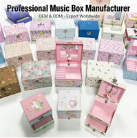 Boîte à musique personnalisée Yiyu avec ballerine dansante pour filles, avec tiroir de rangement, boîte à souvenirs musicale pour enfants, cadeau, vente en gros