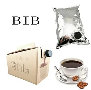 Bolsa de papel de aluminio personalizada de fábrica, bolsa de embalaje de plástico con babero, para vino, bebidas, zumo y café