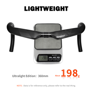Manillar <span class=keywords><strong>de</strong></span> <span class=keywords><strong>Bicicleta</strong></span> <span class=keywords><strong>de</strong></span> <span class=keywords><strong>Carretera</strong></span> Personalizado, <span class=keywords><strong>de</strong></span> Carbono, Aerodinámico, Cómodo, Superligero (198g), con Cableado Interno Completo - Product Image 2