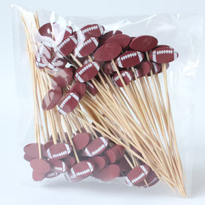 Palillos Decorativos para Cócteles <span class=keywords><strong>con</strong></span> Diseño de Balón de Fútbol para Fiestas y Eventos - Product Image 5