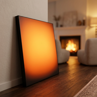 LUZ Art Deco Alüminyum LED Işıklı Duvar Sanatı Gün Doğumu/Gün Batımı Dimmer Ayarlanabilir Dokunmatik Algılayıcılı Akrilik UV Baskılı Doğum Günü Düğün