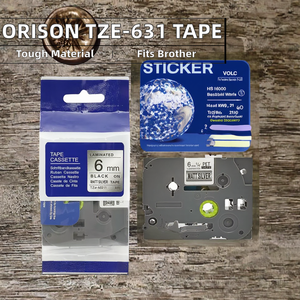 <span class=keywords><strong>Orison</strong></span> Compatible TZE-631 TZO-631 TZ-631 noir sur pour ruban d'étiquettes jaune 12mm 100% pour imprimantes Brother - Product Image 3