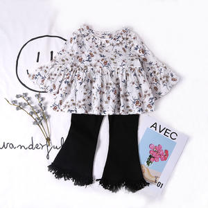 เสื้อยืดแขนยาวลายดอกไม้แฟชั่นสำหรับเด็กผู้หญิงรุ่นใหม่ ผลิตในจีน - Product Image 5