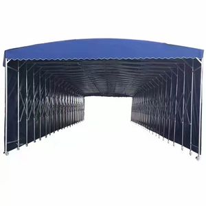 Todos los tamaños Venta caliente Push Pull Canopy Toldo de almacenamiento estructura de acero garaje al por mayor móvil pull push tienda fabricante - Product Image 3