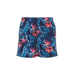 Short de bain imprimé fleuri pour hommes de haute qualité personnalisé orienté vers l'exportation 100% polyester mi Stretch Streetwear pantalon tricoté - Product Image 2