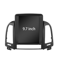 Estéreo para Auto Android, Autoradio con Sistema de Navegación GPS, Mirror Link, Portátil, Montado en el Tablero, para Reproductor, para Santa Fe 2 2006-2012