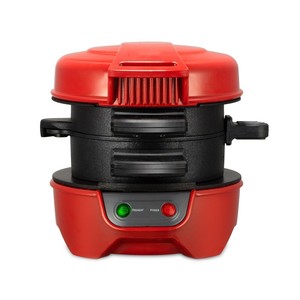 Burger Maker Sandwich Maker <b>Egg</b> Fryer 220V Electric Plastic Red Gray 3 In 1 Breakfast <b>Machine</b> - Product Image 2