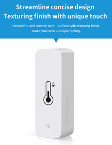 Sensor inteligente de temperatura y humedad WiFi de alta calidad, compatible con batería, con tapa abatible para monitoreo remoto - Product Image 5