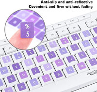Autocollants de clavier Durable PVC ordinateur portable Alphabet Mini ou grand ordinateur portable givré anglais découpé autocollants en vinyle