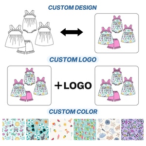 Completo Estivo Casual da <span class=keywords><strong>Bambina</strong></span> Tiaose, 2 Pezzi Senza Maniche con <span class=keywords><strong>Pantaloncini</strong></span>, in Morbido Poliestere/<span class=keywords><strong>Cotone</strong></span> - Product Image 4