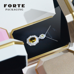 FORTE Luxury Handmade Custom Logo Color LED Jewelry Packaging Paint Ring Box and Pendant Box with LED Light - Product Image 6