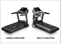 Tapis roulant électrique pliable commercial avec inclinaison manuelle et écran LED, pour la maison et la salle de sport, moteur 2.0HP, cadre en acier, respectueux de l'environnement