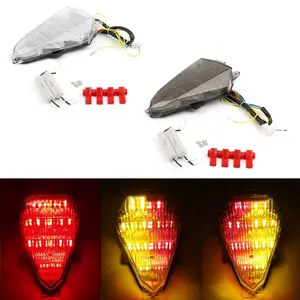 Miễn Phí Vận Chuyển Đèn Hậu LED Tích Hợp Đèn Báo Rẽ Cho Yamaha YZF R6 2008-2014 Khói