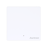 Interrupteur intelligent tactile LoRaWAN 1 voie Aurton DK33LW |   Fil électrique monophasé, aucun neutre requis |   Contrôle d'éclairage sans fil à installer en plus (retrofit)