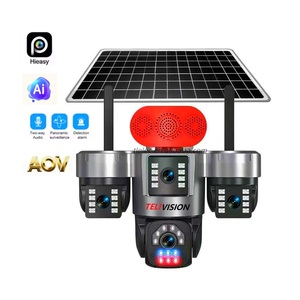 Telecamera Solare AOV a 3 Lenti 4K, PTZ a 360 Gradi, IP Wireless, Rete 4G con SIM, Basso Consumo Energetico, Telecamera Solare Hi Easy - Product Image 1