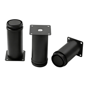 Pata de Mueble Wansheng WS-207 Color Negro Metálico, Moderna, Simple y Ajustable para Sofá, Cama, Mueble de TV - Product Image 2