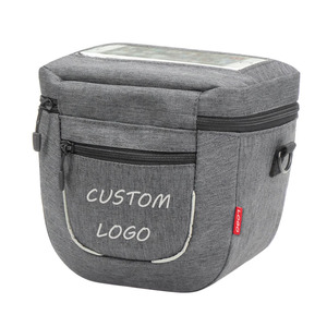 Bolsa de Manillar Compacta para <span class=keywords><strong>Bicicleta</strong></span>, con Logotipo Personalizado, Impermeable, con Correa de Hombro Extraíble - Product Image 1