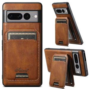 Funda Magnética Desmontable de Doble Capa para Teléfono con Cartera para 17 14 <span class=keywords><strong>Plus</strong></span> 13 Pro Max y Teléfonos Móviles de Google - Cuero Hecho a Mano - Product Image 1