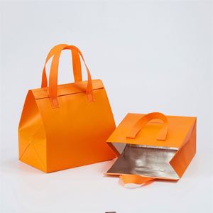 Custom Eco Non-Woven Portable Insulation Aluminum Thermos Lunch Bag Takeaway Delivery Bag Insulated Cooler Bag for Food Drinks - Product Image 2
