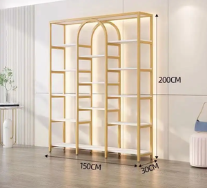 K Factory Whose Luxury Beauty Salon Light Display Shelf Cosmetics <b>Nail</b> Skin Care Stand Cabinet Store Display Shelf Storage Rack - Product Image 1