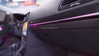Éclairage d'ambiance pour voiture Voyeego, prix d'usine, éclairage d'ambiance très vendu pour VW Golf 7, kit d'éclairage d'ambiance 4 portes LED