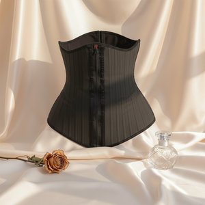 Corset colombien en forme de W, gaine amincissante, devant long, dos court, pour corps aux courbes généreuses, 25 baleines en acier, gaine amincissante en latex avec fermeture éclair - Product Image 2