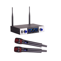 Mikrofon XLR Studio portabel profesional, mikrofon UHF genggam & Lavalier nirkabel dengan pola Cardioid Polar untuk pertunjukan panggung